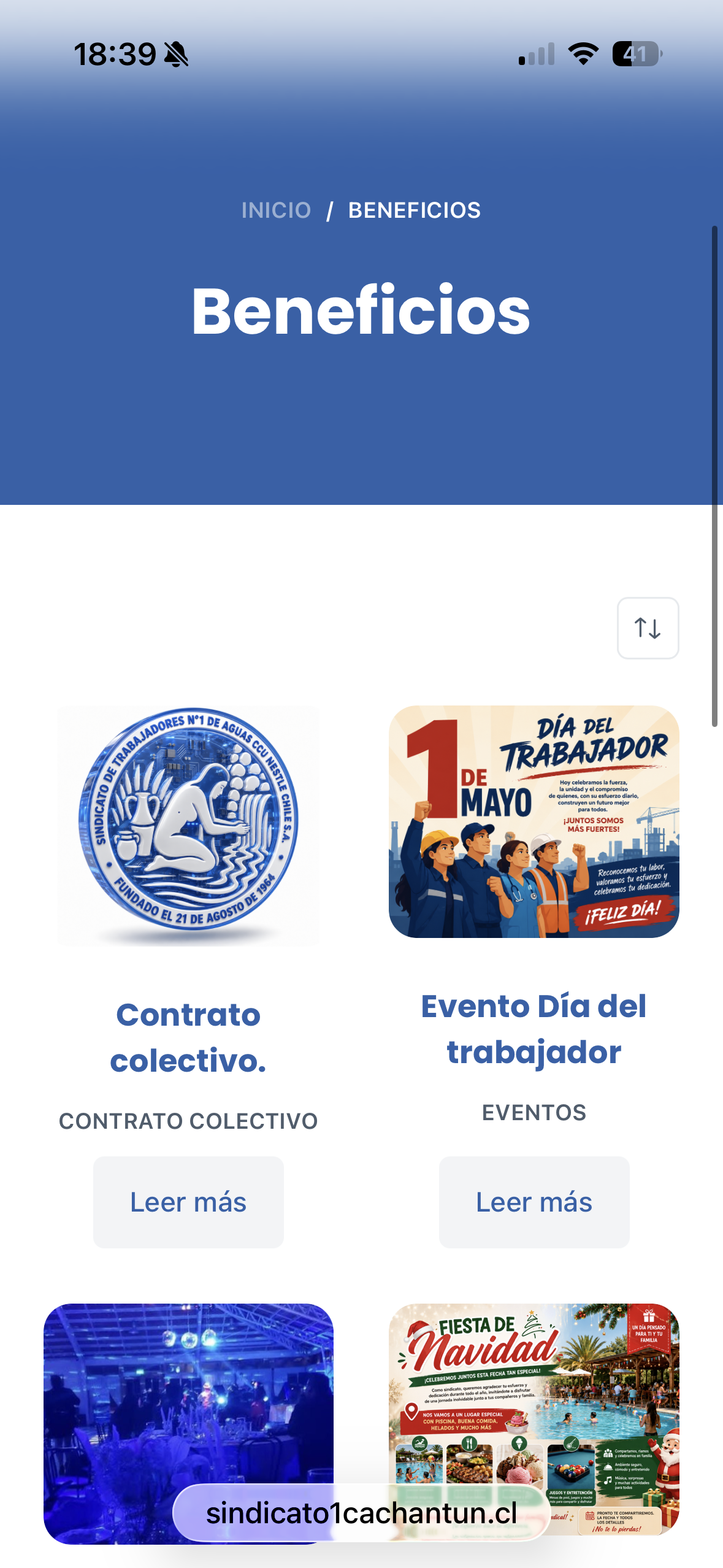 Sitio Sindicato uno Cachantún